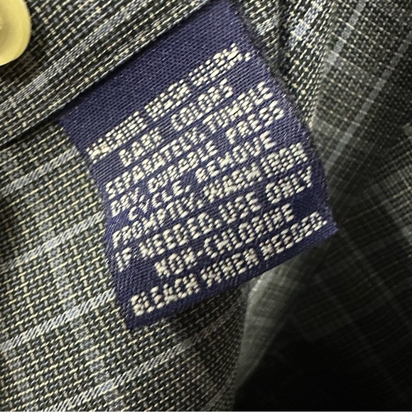 Savile Row Button Down Long Sleeve Wrinkle Free Pocket Shirt Mens 17 Neck 34 35 - Picture 7 of 7